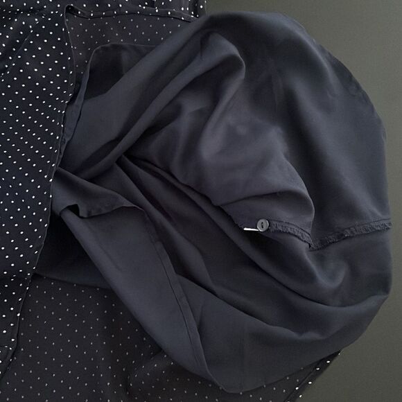 Like New Zara Polk at dots navy blue mini dress M - Picture 8 of 8